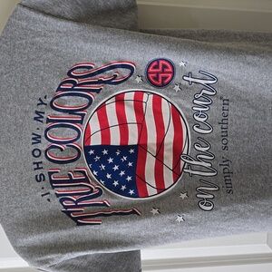 Simply Southern Collection American Volleyball Themed Size Medium‎